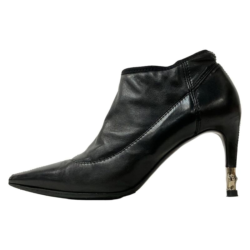 Gucci Booties 36c Women's - Black Outsole Reupholstered Leather