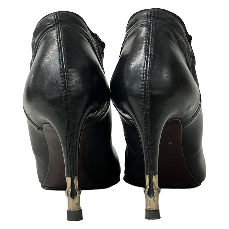 Gucci Booties 36c Women's - Black Outsole Reupholstered Leather