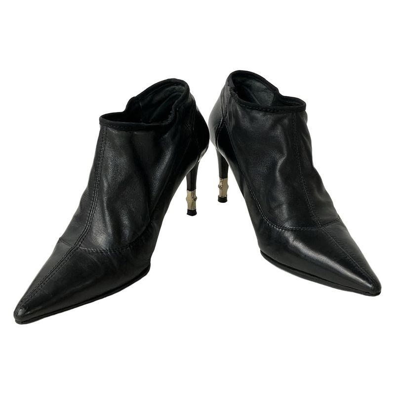Gucci Booties 36c Women's - Black Outsole Reupholstered Leather