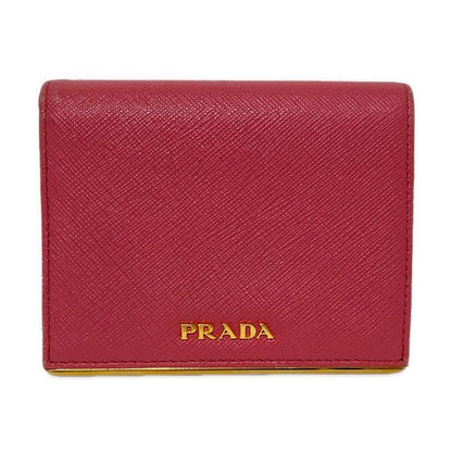 Prada Bifold Wallet - Pink Leather