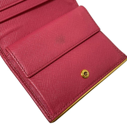 Prada Bifold Wallet - Pink Leather