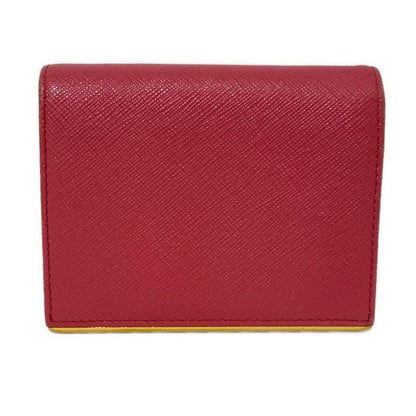 Prada Bifold Wallet - Pink Leather