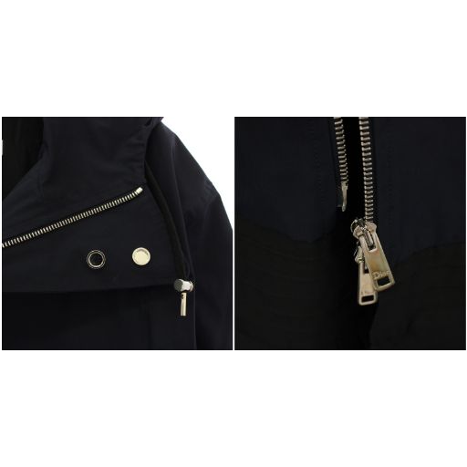 Christian Dior Mountain Parka Spring Coat Spring Outerwear Hoodie Pleated