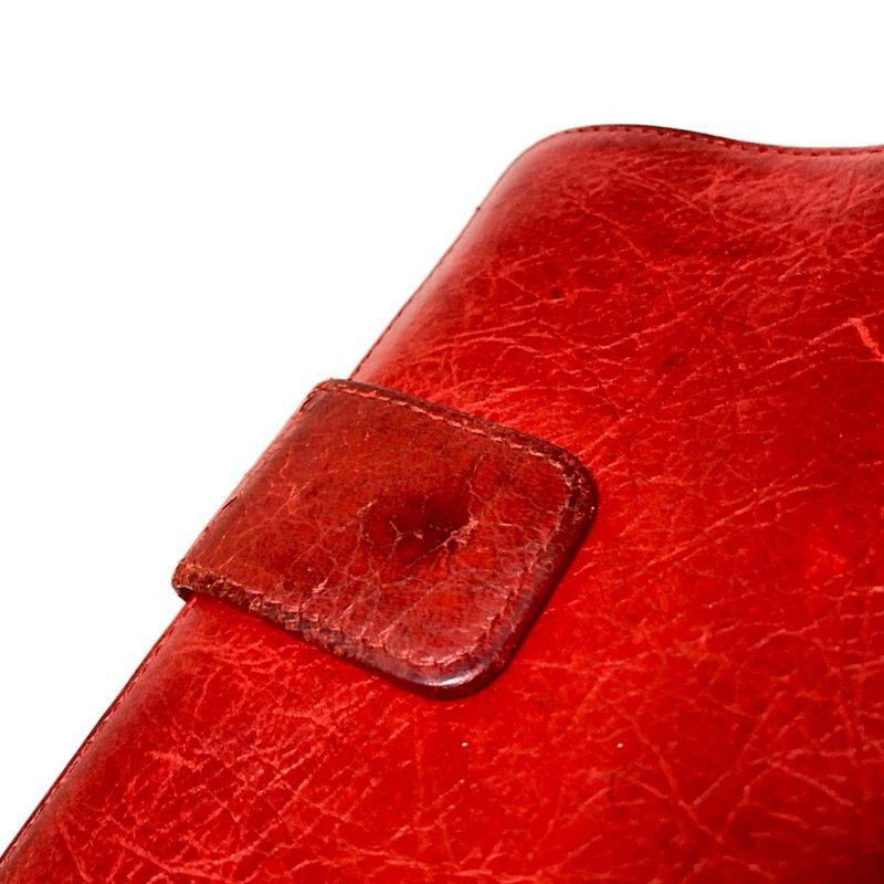 Balenciaga Bifold Wallet Editor's Classic Wallet 272467 Red Leather