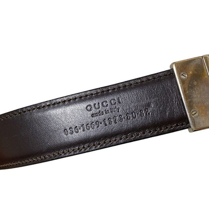Gucci Belt 80 - Black Leather