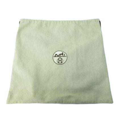 Hermes Cabas Quellen PM 2way Handbag Shoulder Toile Officier Black 1206 Aa