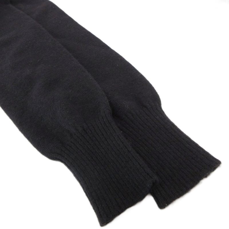 Balenciaga 2004 B Embroidery Sweater Knit Wool Long Sleeve 36 Black Uo Ibo84