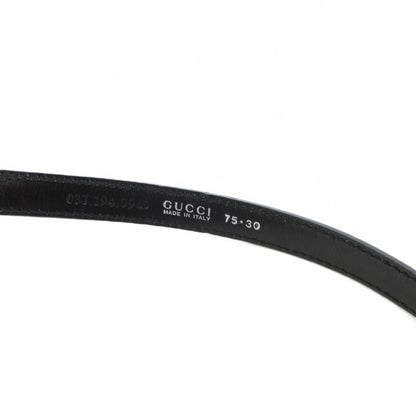 Gucci Patent Leather Narrow Belt G Logo Buckle 75 30 Black Uo Ibo86