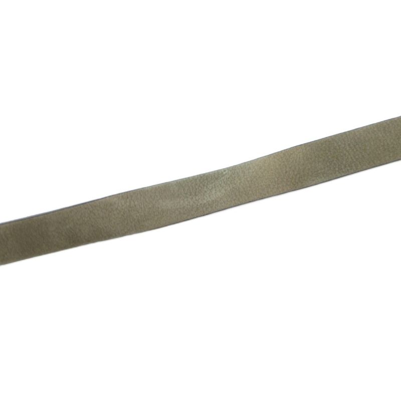 Gucci Belt Leather Logo Square Buckle Khaki Uo Ibo86