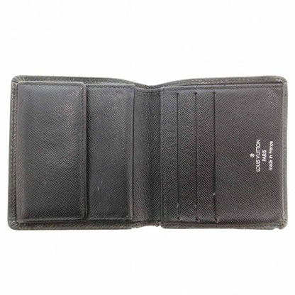 Louis Vuitton Taiga Portobier 3 Cult Cles Di Bifold Wallet Logo Black M30452 Ae