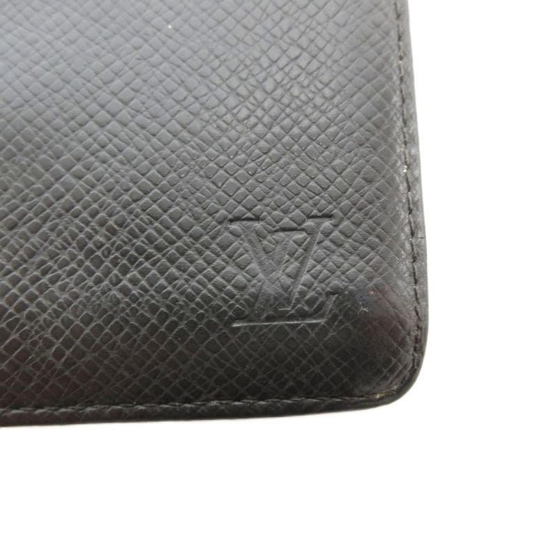 Louis Vuitton Taiga Portobier 3 Cult Cles Di Bifold Wallet Logo Black M30452 Ae
