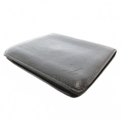 Louis Vuitton Taiga Portobier 3 Cult Cles Di Bifold Wallet Logo Black M30452 Ae