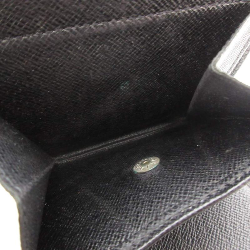 Louis Vuitton Taiga Portobier 3 Cult Cles Di Bifold Wallet Logo Black M30452 Ae