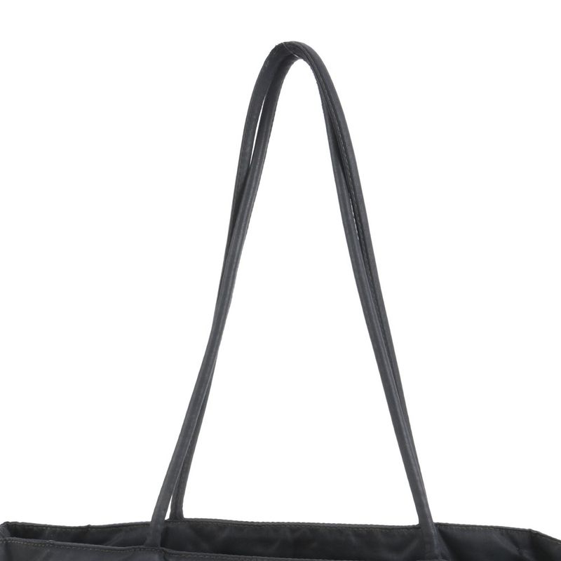 Prada Tessuto Nylon Triangle Logo Tote Bag Shoulder Hand A4 Black Women's Rue