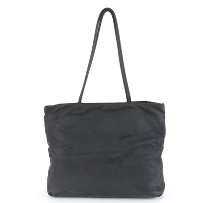 Prada Tessuto Nylon Triangle Logo Tote Bag Shoulder Hand A4 Black Women's Rue