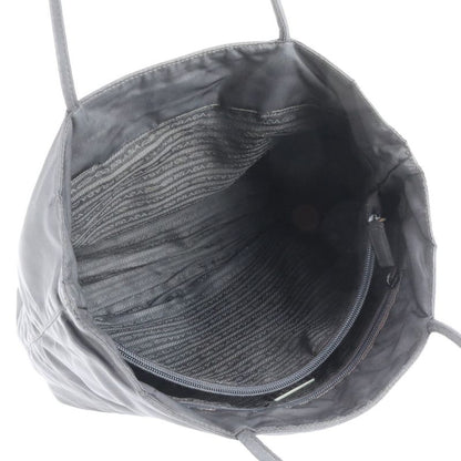 Prada Tessuto Nylon Triangle Logo Tote Bag Shoulder Hand A4 Black Women's Rue