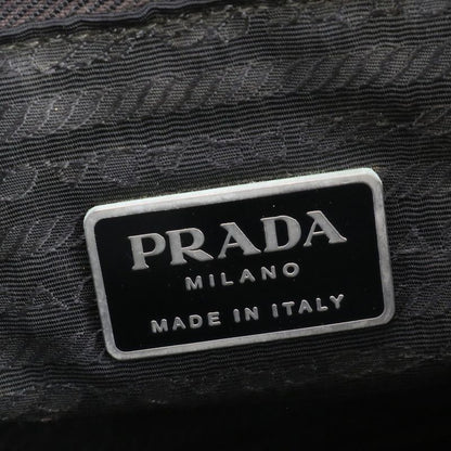 Prada Tessuto Nylon Triangle Logo Tote Bag Shoulder Hand A4 Black Women's Rue