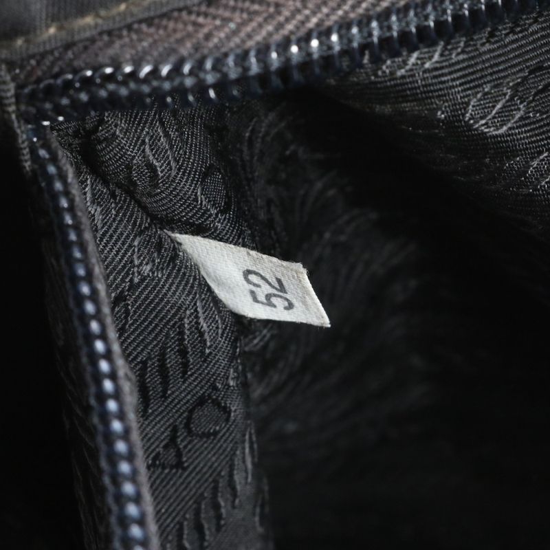 Prada Tessuto Nylon Triangle Logo Tote Bag Shoulder Hand A4 Black Women's Rue