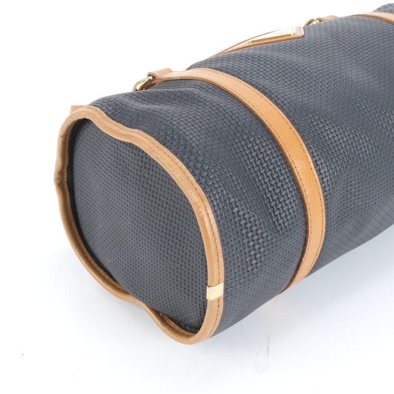 Vintage YSL Yves Saint Laurent Triangle Plate Logo Leather Mini Boston