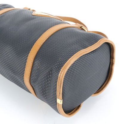 Vintage YSL Yves Saint Laurent Triangle Plate Logo Leather Mini Boston