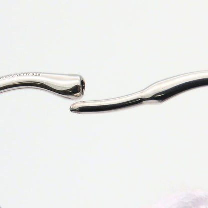 Tiffany & Co Earrings Open Heart Hoop Silver 925 Approx 5.6g Silver Elsa