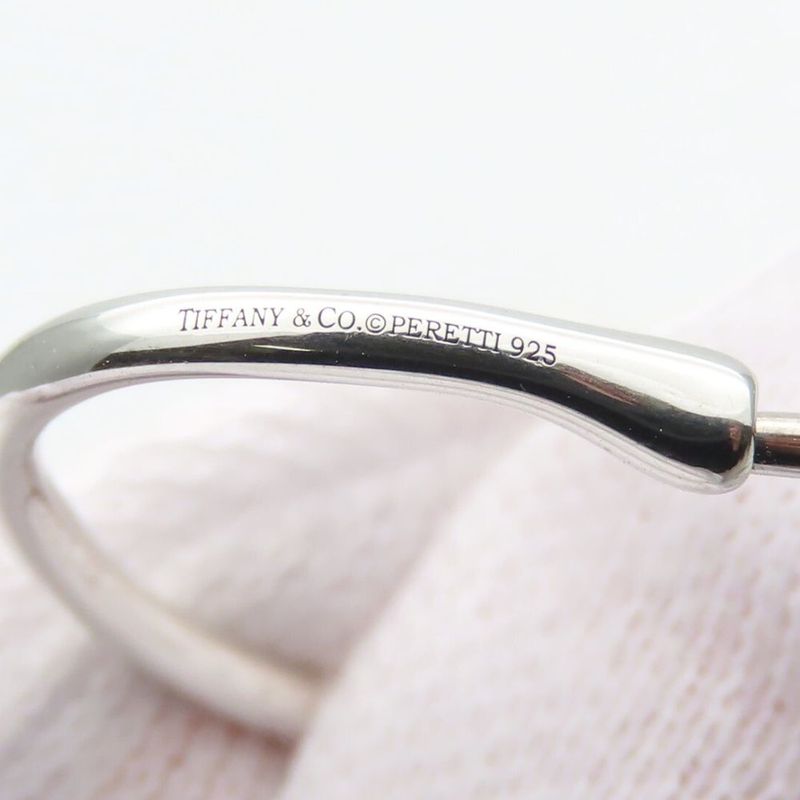 Tiffany & Co Earrings Open Heart Hoop Silver 925 Approx 5.6g Silver Elsa