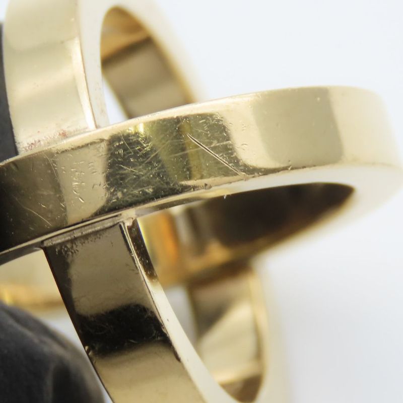 Hermes Scarf Ring Cosmos Fantaisie Metal Gold Plated GP Accessory Ladies Women