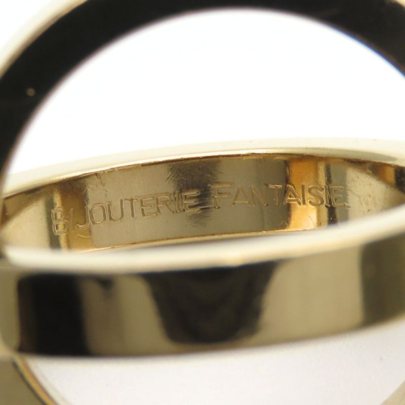 Hermes Scarf Ring Cosmos Fantaisie Metal Gold Plated GP Accessory Ladies Women