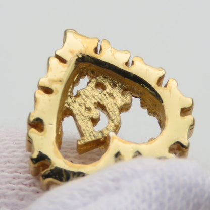 Christian Dior Necklace Heart Metal Gold Plated GP Accessories Ladies Women