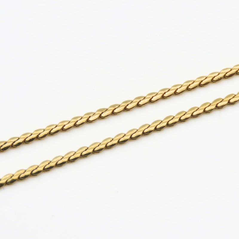 Christian Dior Necklace Heart Metal Gold Plated GP Accessories Ladies Women