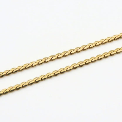 Christian Dior Necklace Heart Metal Gold Plated GP Accessories Ladies Women