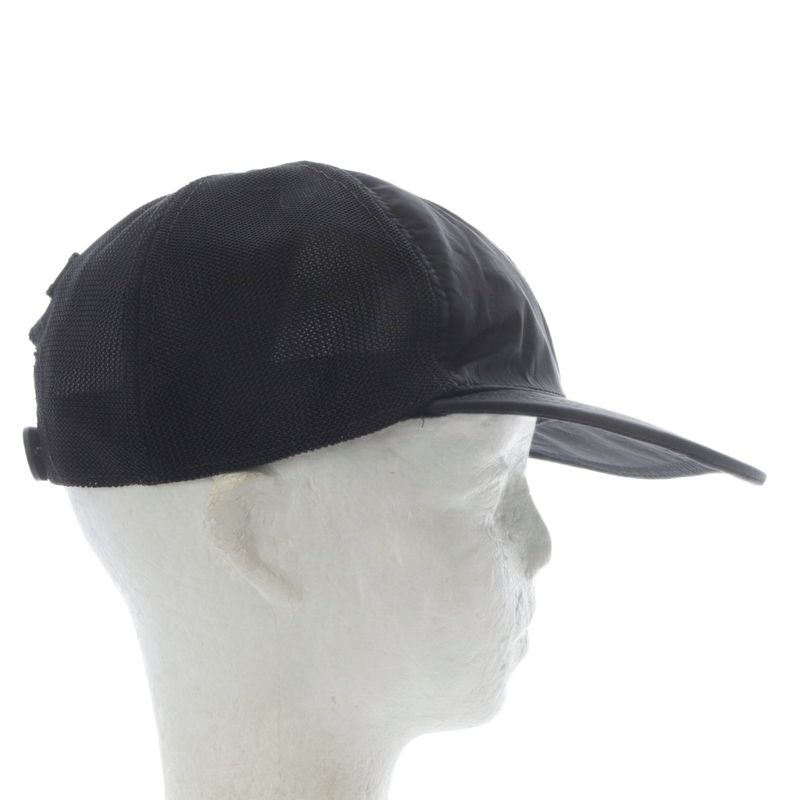 Gucci GG Pattern Nylon Mesh Baseball Cap Hat M 58cm (22.83in) Black Yo8 • OH