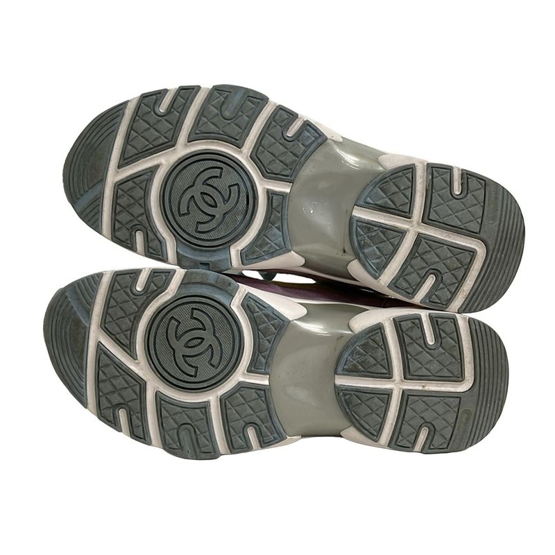 Chanel Sneakers 35 Women's - G34360 Yellow X Beige X Multi Insole Removable