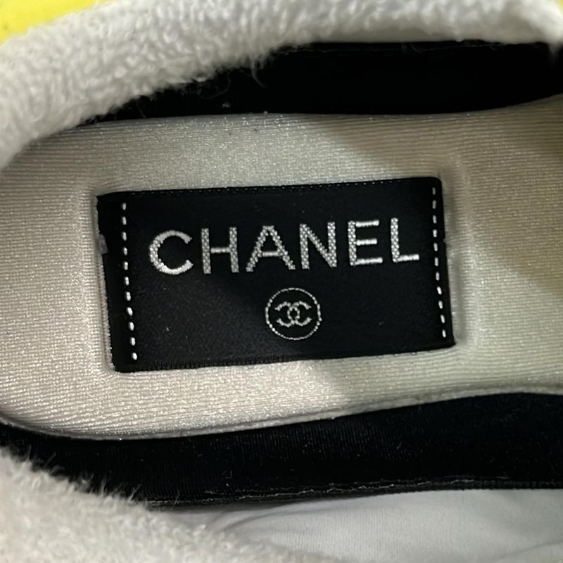 Chanel Sneakers 35 Women's - G34360 Yellow X Beige X Multi Insole Removable