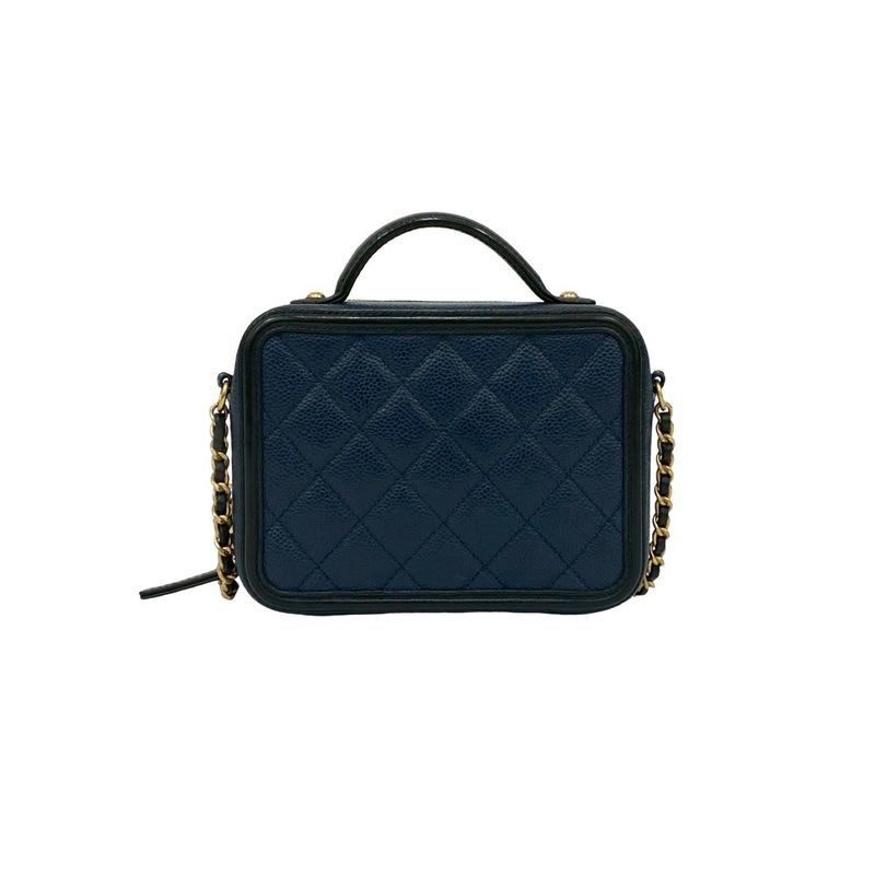 Chanel Chanel CC Filigree Caviar Leather 2-Way Shoulder Bag