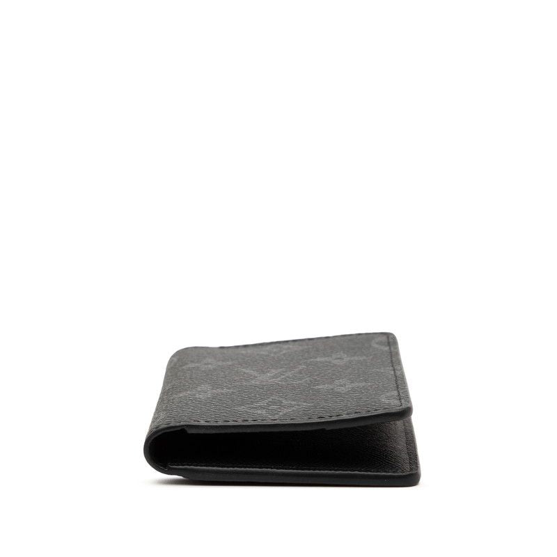 Louis Vuitton Monogram Eclipse Organizer de Poche M61696 Black PVC Leather