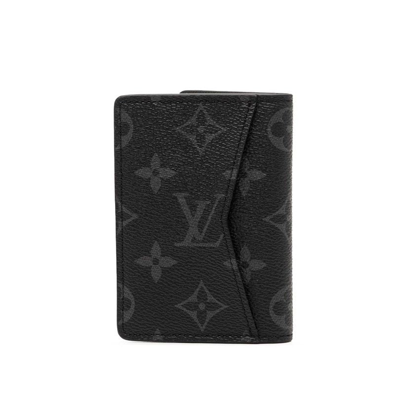 Louis Vuitton Monogram Eclipse Organizer de Poche M61696 Black PVC Leather