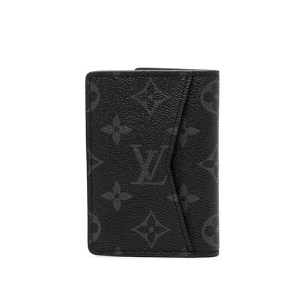 Louis Vuitton Monogram Eclipse Organizer de Poche M61696 Black PVC Leather