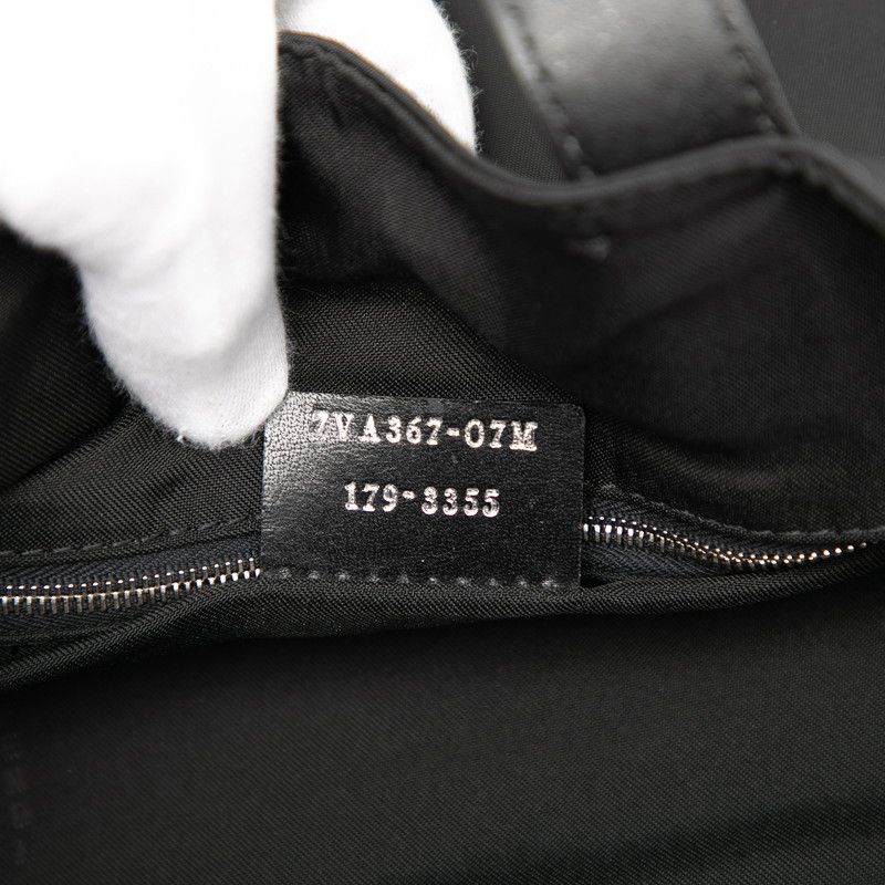 Fendi Bag Bugs Monster 7va367 Black Nylon Leather Women's Fendi