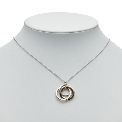 Tiffany & Co Triple Circle Silver Bronze Sv925 Silver Gold Rubedo Combi Women's