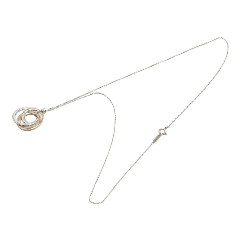 Tiffany & Co Triple Circle Silver Bronze Sv925 Silver Gold Rubedo Combi Women's