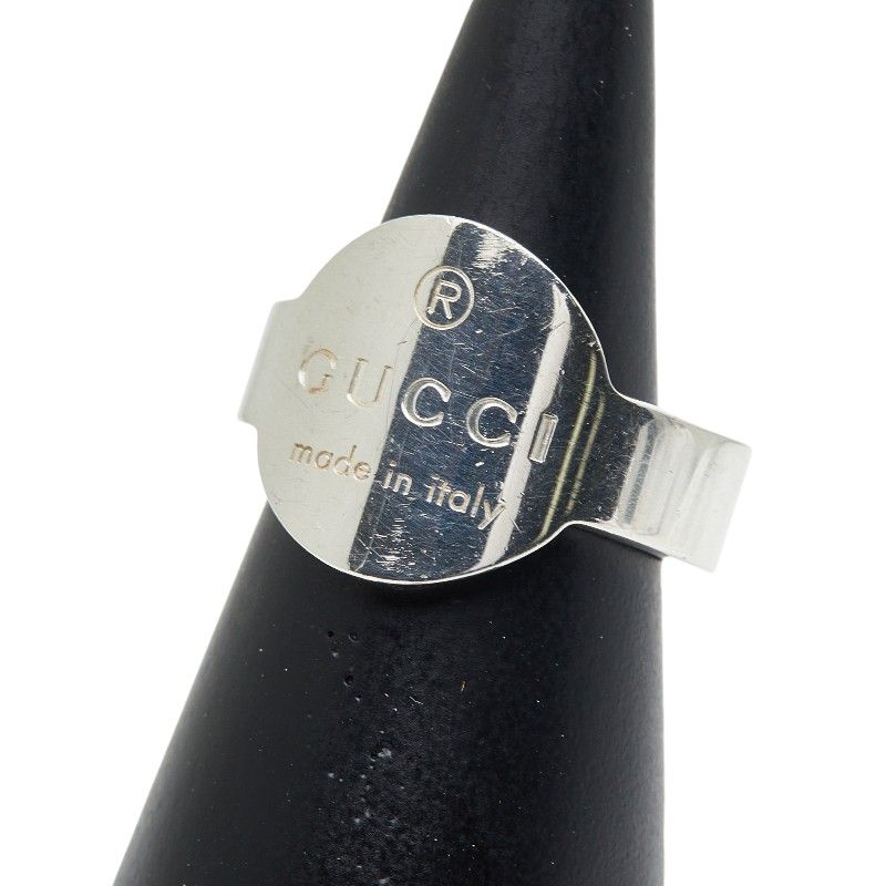 Gucci Logo Ring #14 Sv925 Silver Ladies Gucci