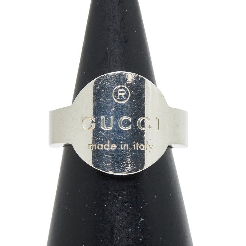 Gucci Logo Ring #14 Sv925 Silver Ladies Gucci