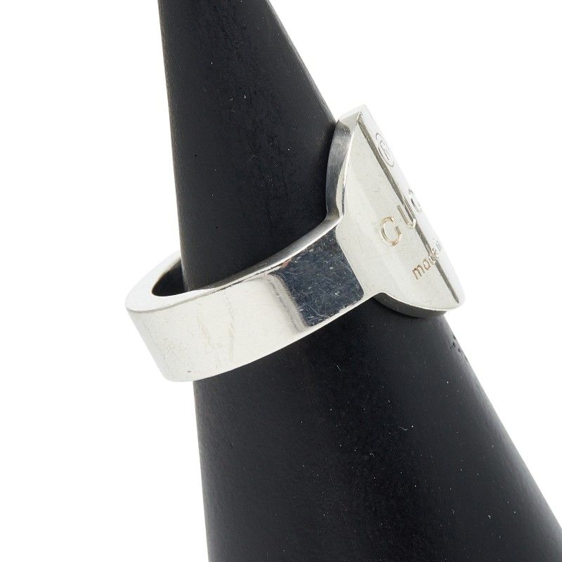 Gucci Logo Ring #14 Sv925 Silver Ladies Gucci