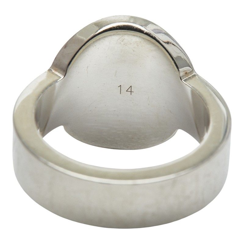 Gucci Logo Ring #14 Sv925 Silver Ladies Gucci