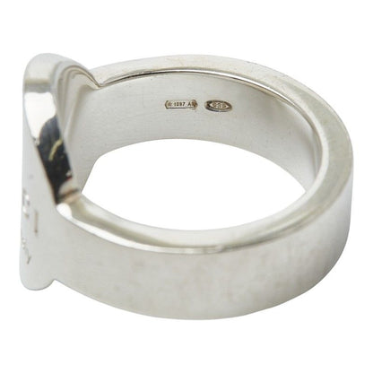 Gucci Logo Ring #14 Sv925 Silver Ladies Gucci