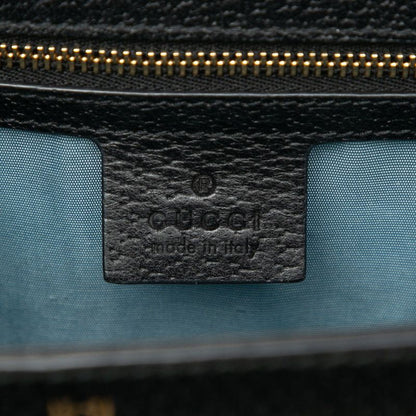 Gucci Sylvie Bee & Star 524405 Black Leather Women's Gucci