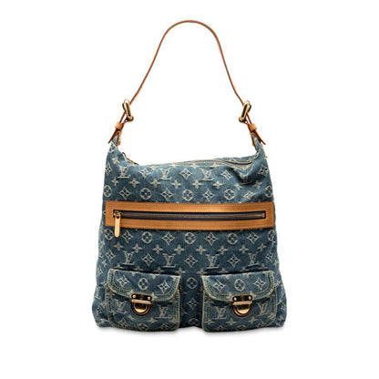 Louis Vuitton Monogram Denim Baggy GM Crossbody Shoulder Bag M95048 Blue Denim