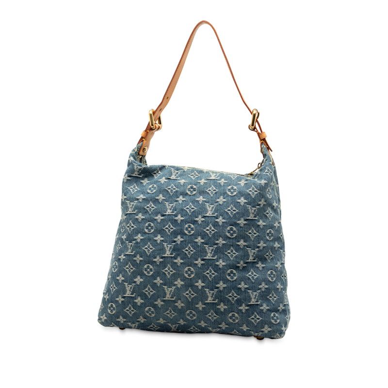 Louis Vuitton Monogram Denim Baggy GM Crossbody Shoulder Bag M95048 Blue Denim