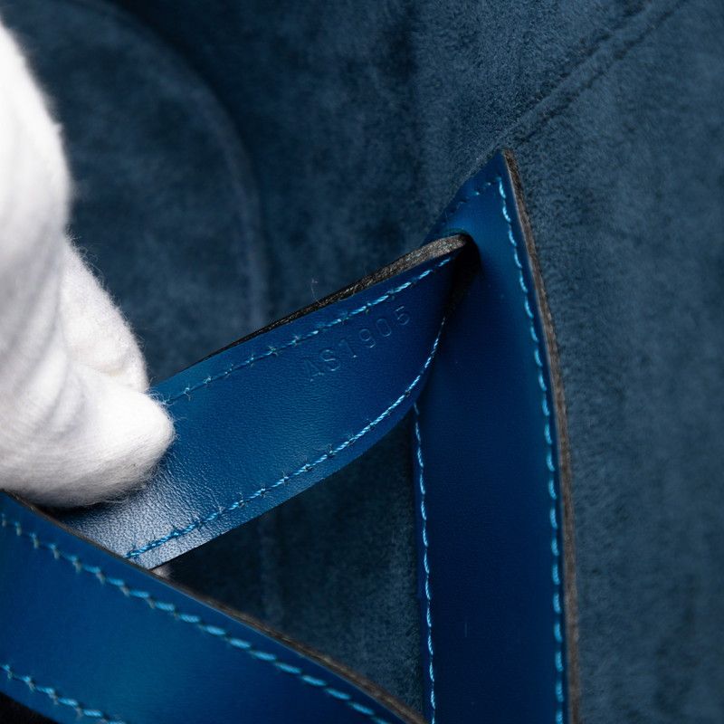 Louis Vuitton Epi Nice Handbag Shoulder Bag 2way M48015 Toledo Blue Leather